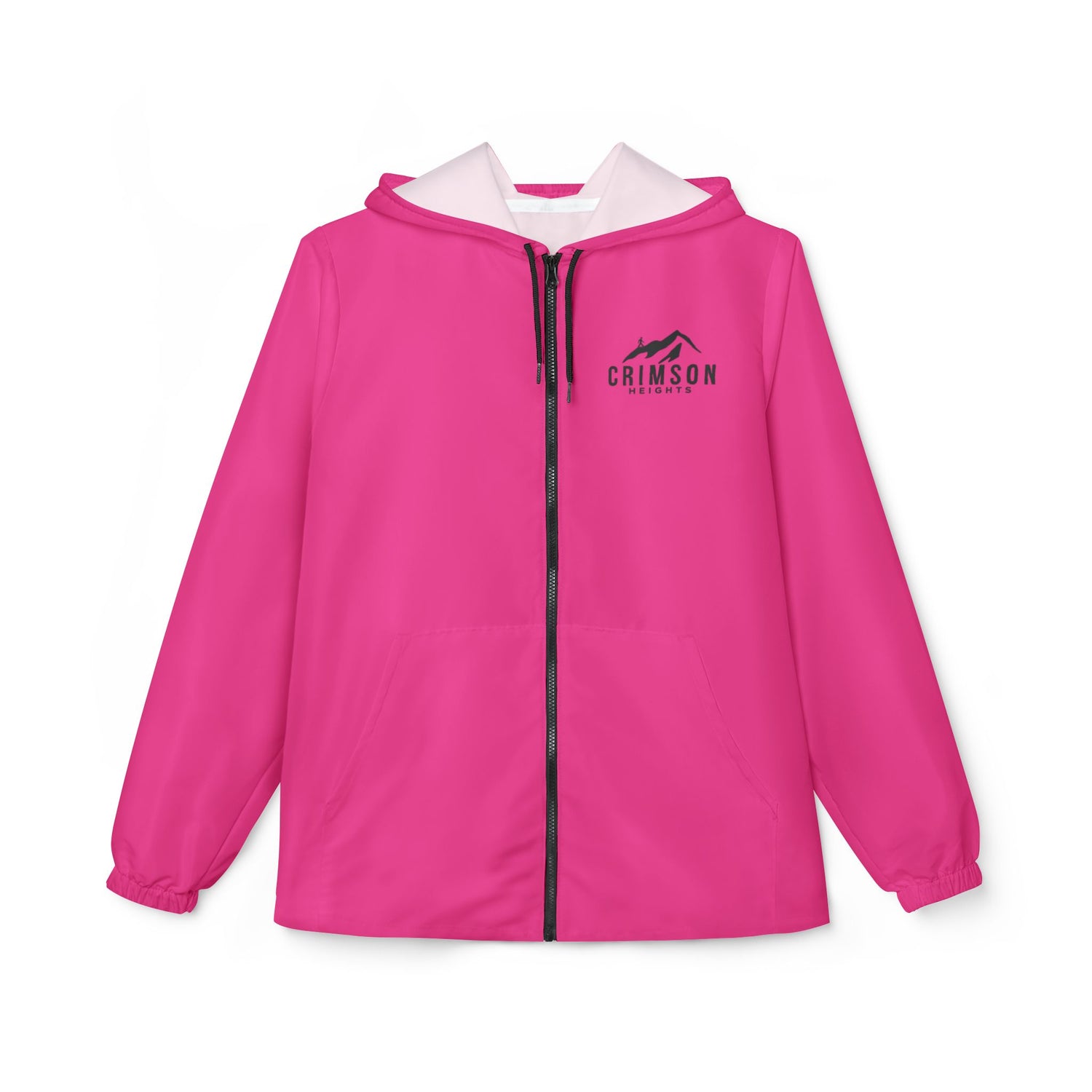 Crimson Heights Windbreaker Jacket - Stylish Raincoat, Lightweight Outerwear, Outdoor Sports Jacket, Festival Gear, Travel Companion