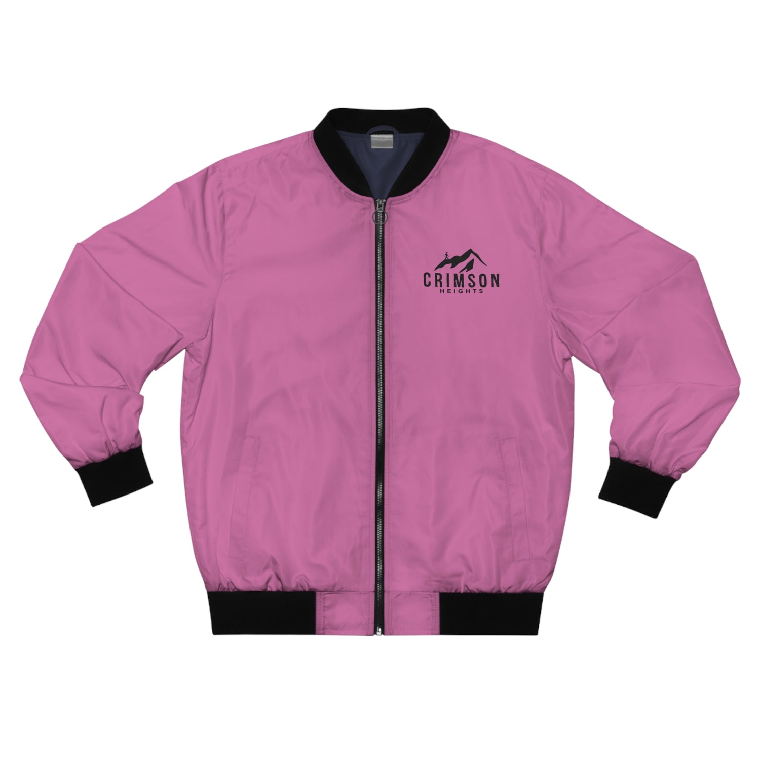 Stylish Men's Bomber Jacket, Trendy Casual Wear, Unique Pink AOP Jacket, Great for Outdoors, Ideal Gift for Birthdays